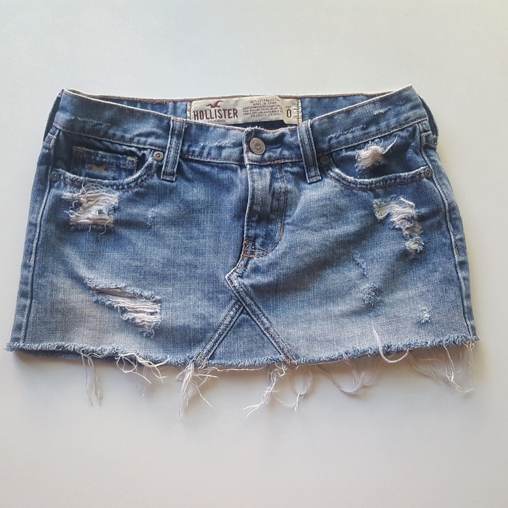 Hollister denim skirt